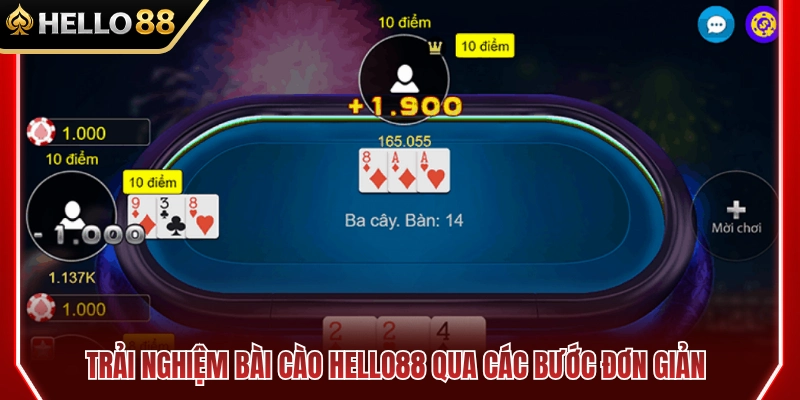 Quy trình trải nghiệm bài cào HELLO88 