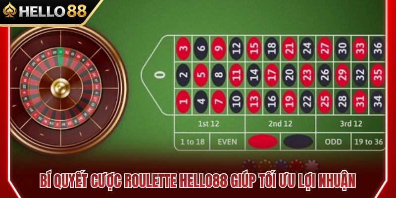 Bí quyết đánh Roulette HELLO88 ăn tiền lớn 