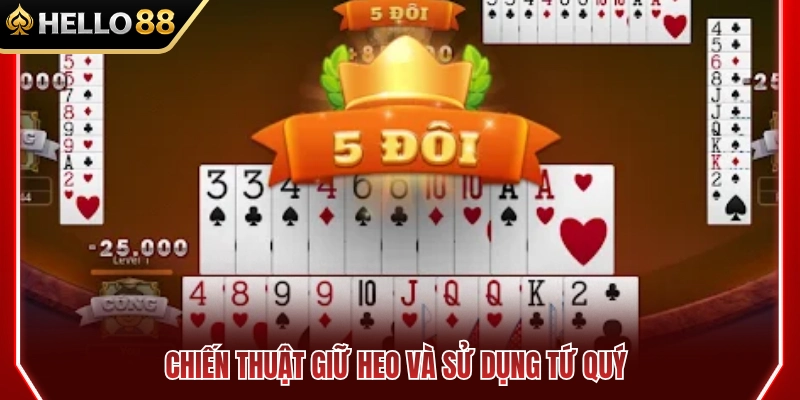Bí quyết giữ quân 2 và giăng bẫy bằng bộ tứ quý 