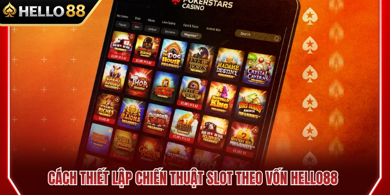 Hướng dẫn xây dựng chiến lược chơi slot dựa trên vốn HELLO88 